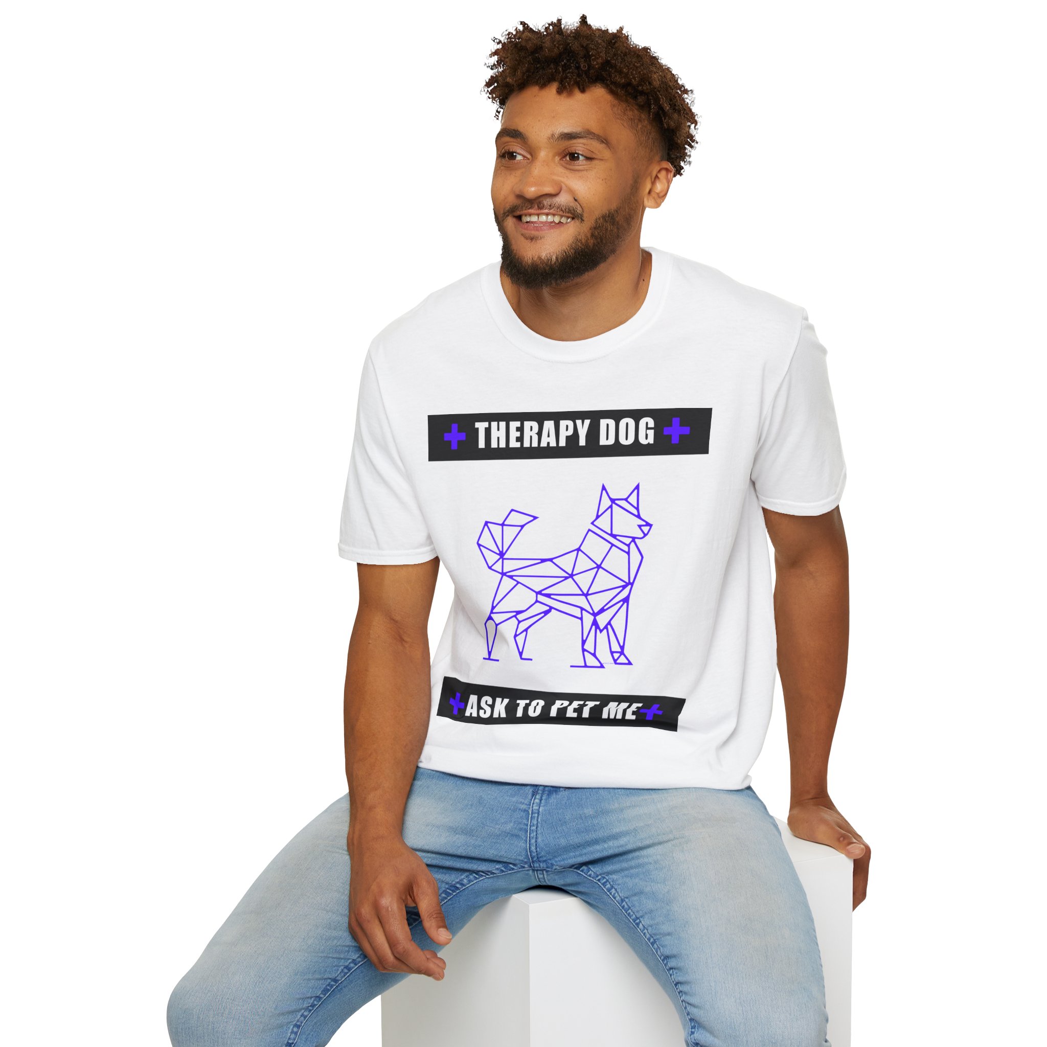 Therapy Service Dog "Ask to Pet Me" T-Shirt 8 Therapy Service Dog "Ask to Pet Me" T-Shirt - Image 8