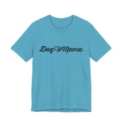 Dog Mama Heart Paw Script T-Shirt