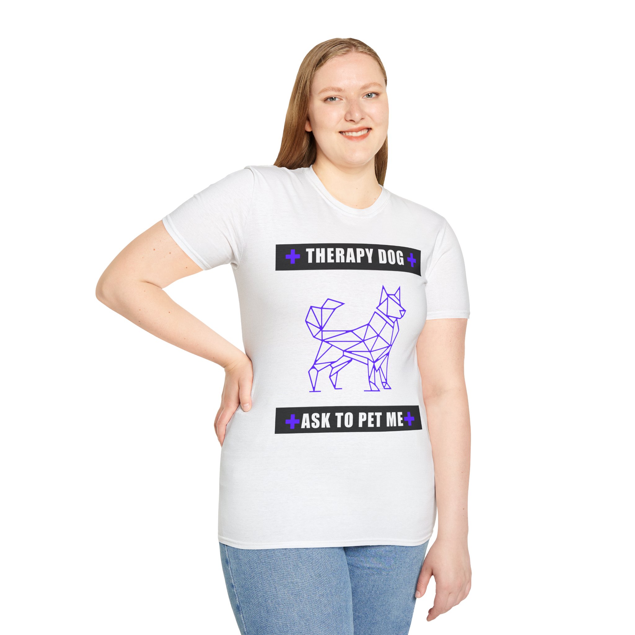 Therapy Service Dog "Ask to Pet Me" T-Shirt 7 Therapy Service Dog "Ask to Pet Me" T-Shirt - Image 7