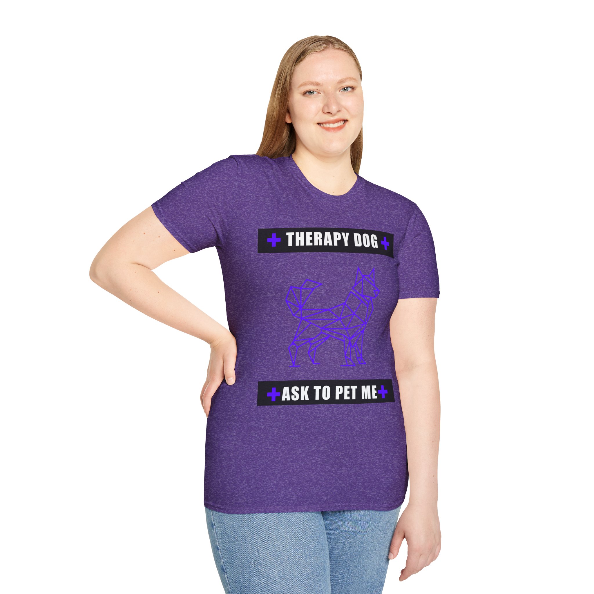 Therapy Service Dog "Ask to Pet Me" T-Shirt 43 Therapy Service Dog "Ask to Pet Me" T-Shirt - Image 43