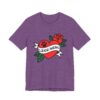 Dog Mom Retro Rose Paw Heart Tattoo Graphic T-Shirt - Image 51