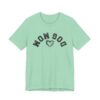 Dog Mom Upside-down Backwards Embroidery Heart T-Shirt - Image 25