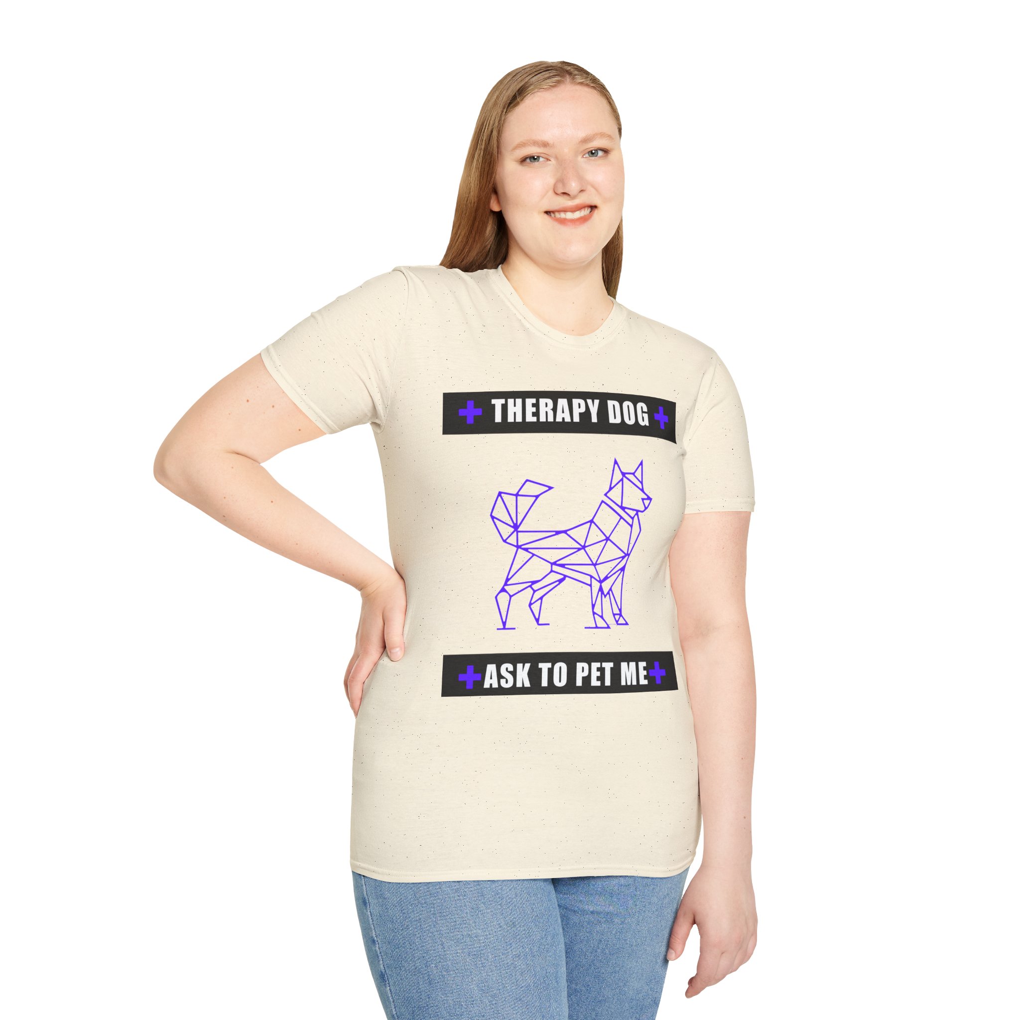 Therapy Service Dog "Ask to Pet Me" T-Shirt 23 Therapy Service Dog "Ask to Pet Me" T-Shirt - Image 23