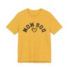 Dog Mom Upside-down Backwards Embroidery Heart T-Shirt - Image 17
