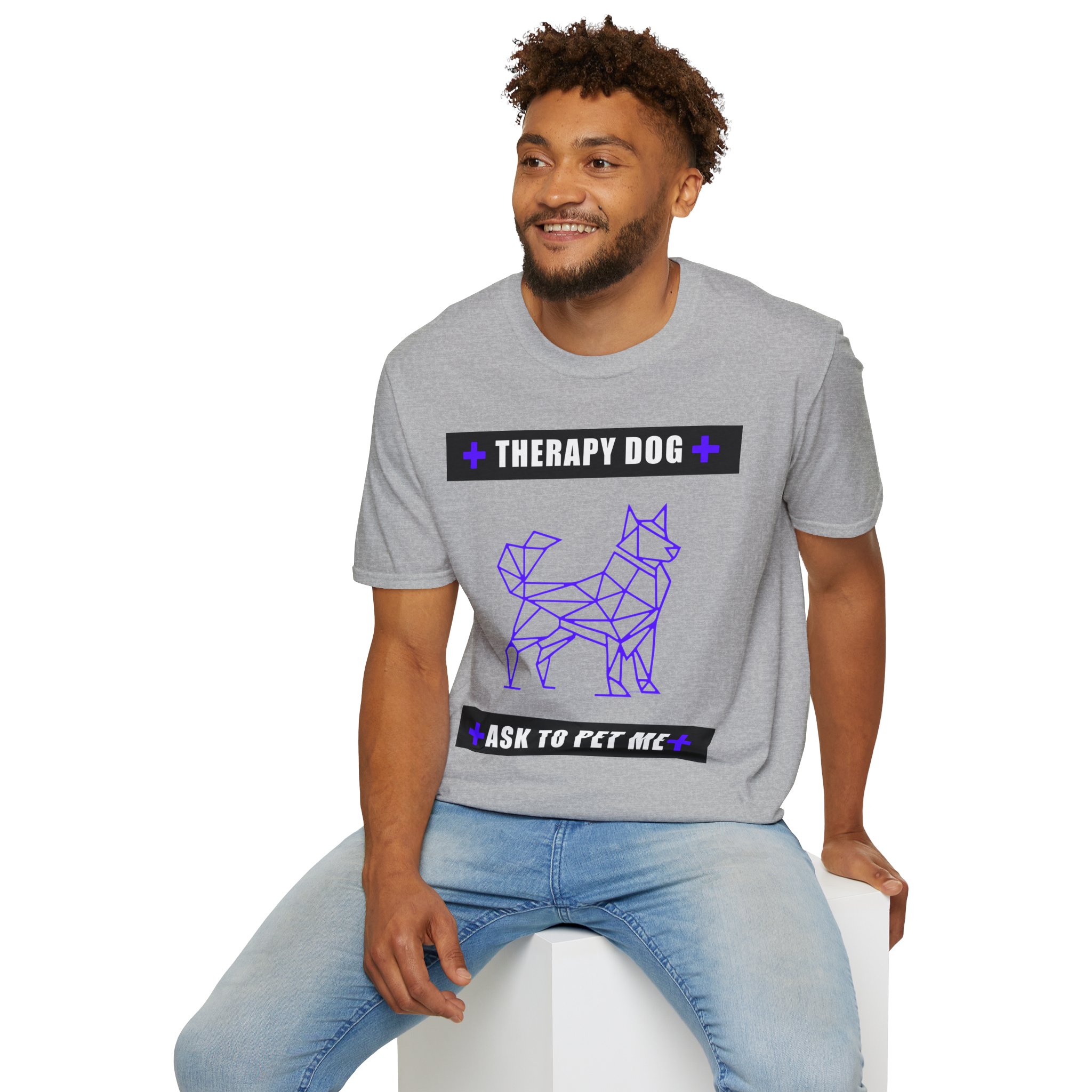 Therapy Service Dog "Ask to Pet Me" T-Shirt 16 Therapy Service Dog "Ask to Pet Me" T-Shirt - Image 16