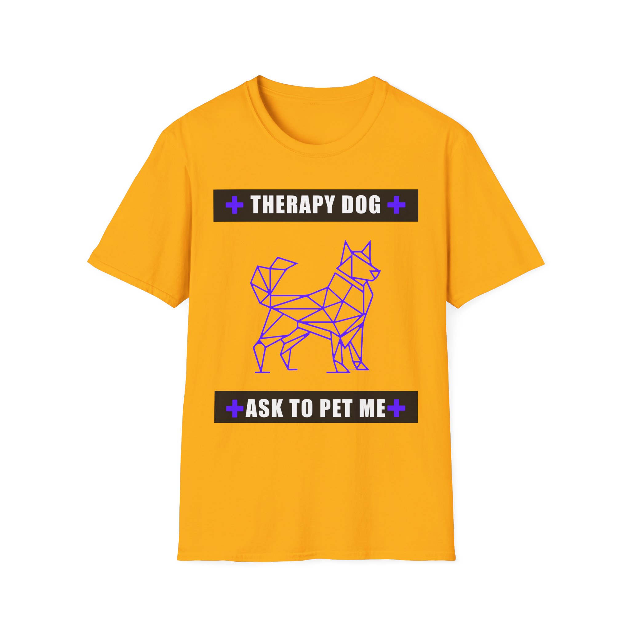 Therapy Service Dog "Ask to Pet Me" T-Shirt 17 Therapy Service Dog "Ask to Pet Me" T-Shirt - Image 17
