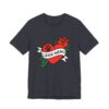 Dog Mom Retro Rose Paw Heart Tattoo Graphic T-Shirt - Image 41