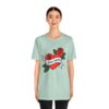 Dog Mom Retro Rose Paw Heart Tattoo Graphic T-Shirt - Image 29