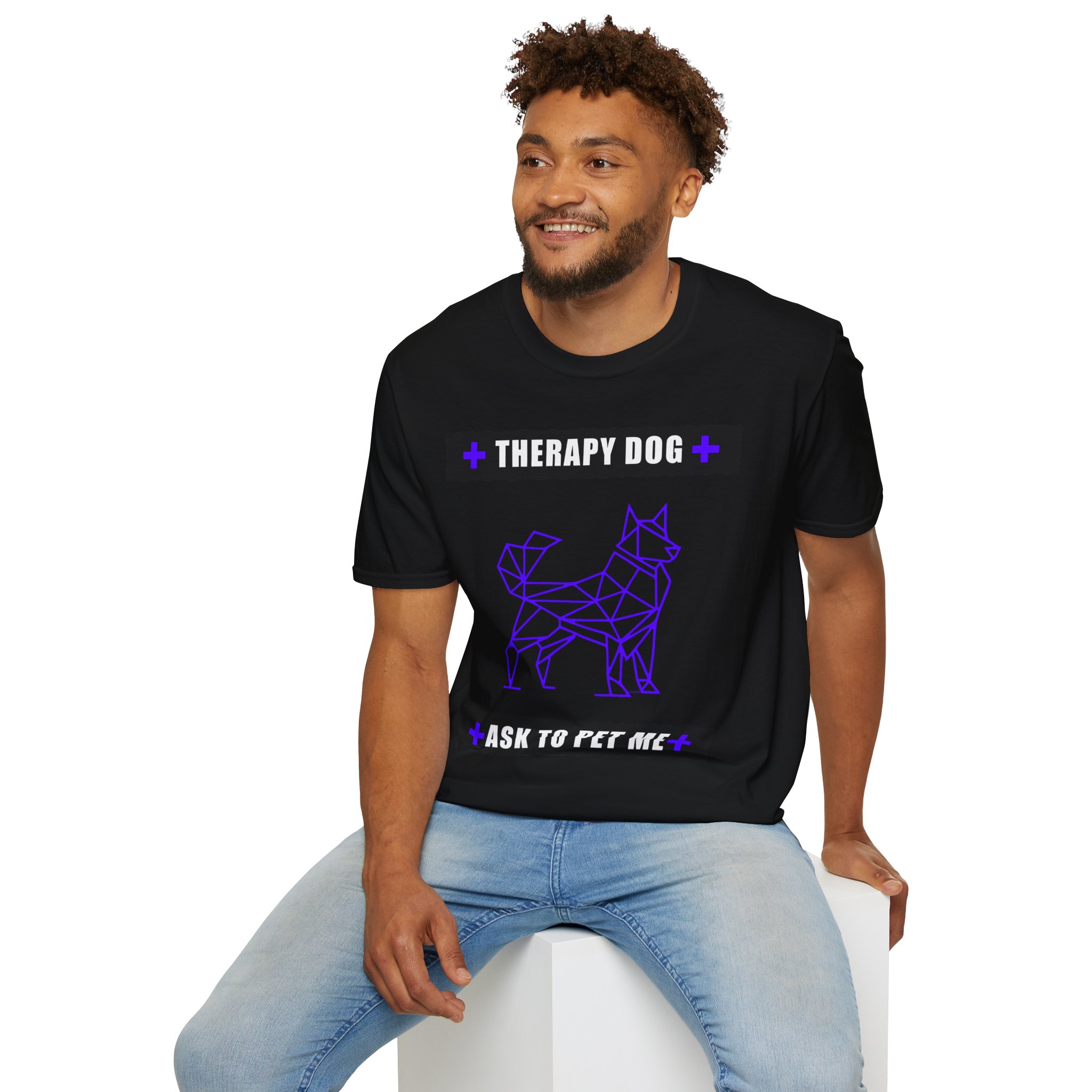 Therapy Service Dog "Ask to Pet Me" T-Shirt 12 Therapy Service Dog "Ask to Pet Me" T-Shirt - Image 12