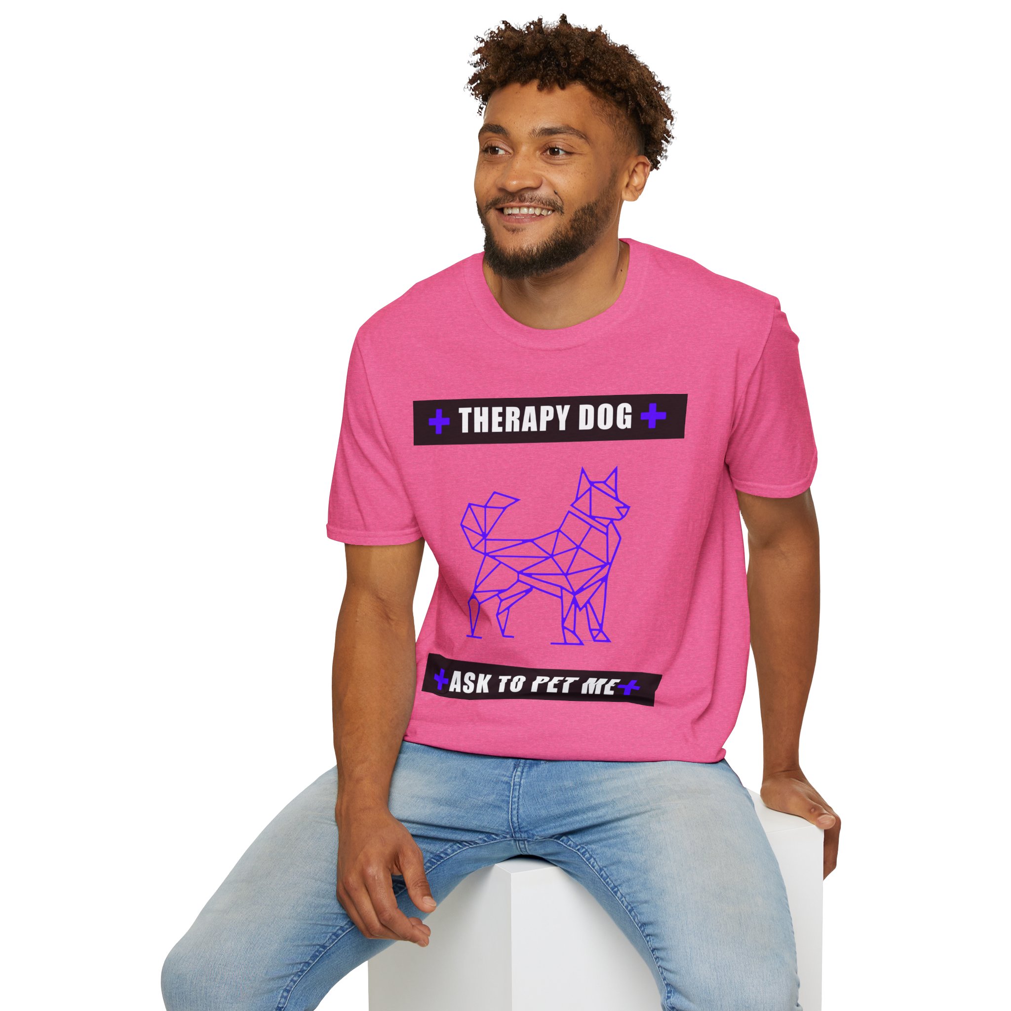 Therapy Service Dog "Ask to Pet Me" T-Shirt 52 Therapy Service Dog "Ask to Pet Me" T-Shirt - Image 52