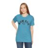 Dog Mom Upside-down Backwards Embroidery Heart T-Shirt - Image 35