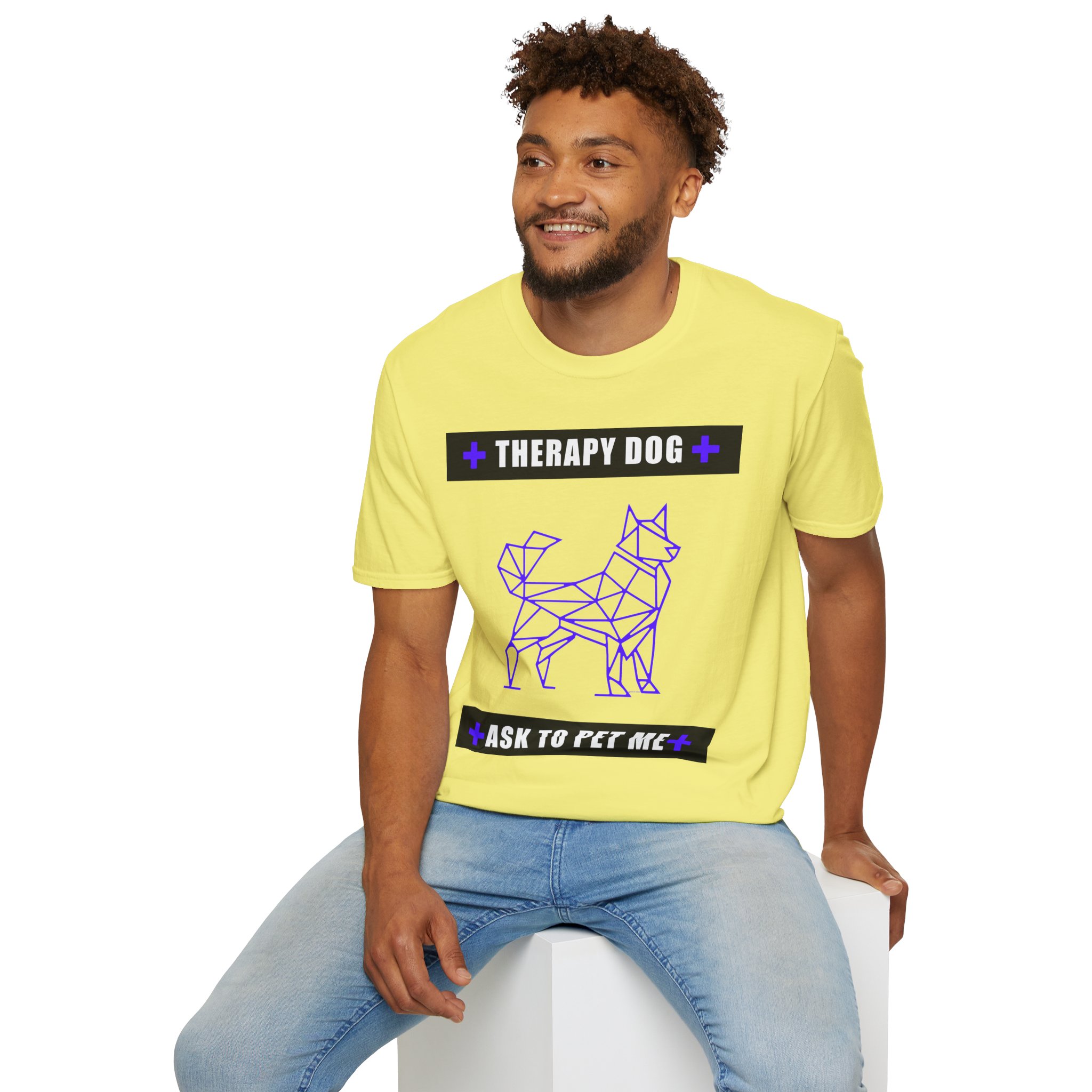 Therapy Service Dog "Ask to Pet Me" T-Shirt 28 Therapy Service Dog "Ask to Pet Me" T-Shirt - Image 28