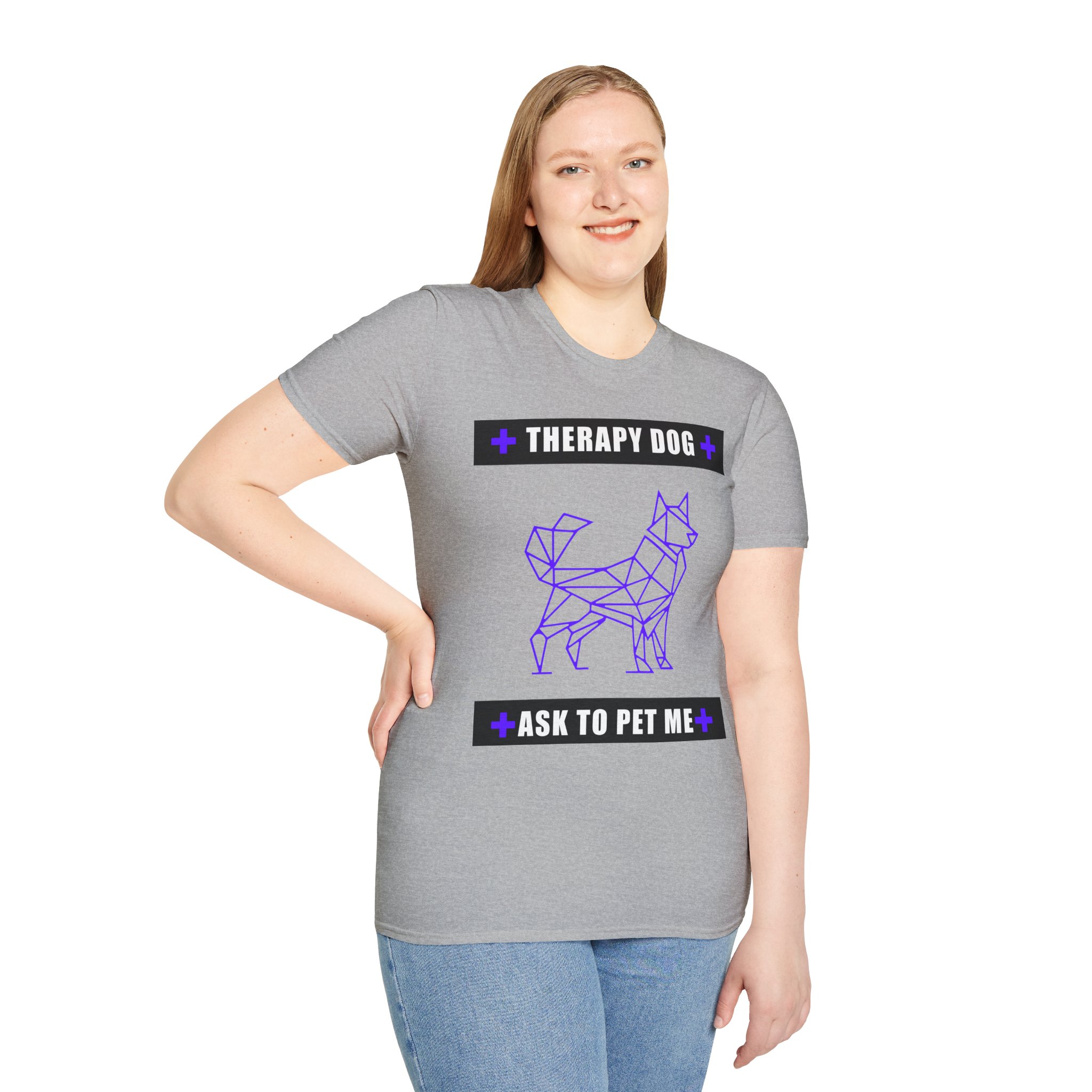 Therapy Service Dog "Ask to Pet Me" T-Shirt 15 Therapy Service Dog "Ask to Pet Me" T-Shirt - Image 15