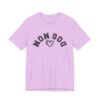 Dog Mom Upside-down Backwards Embroidery Heart T-Shirt - Image 37