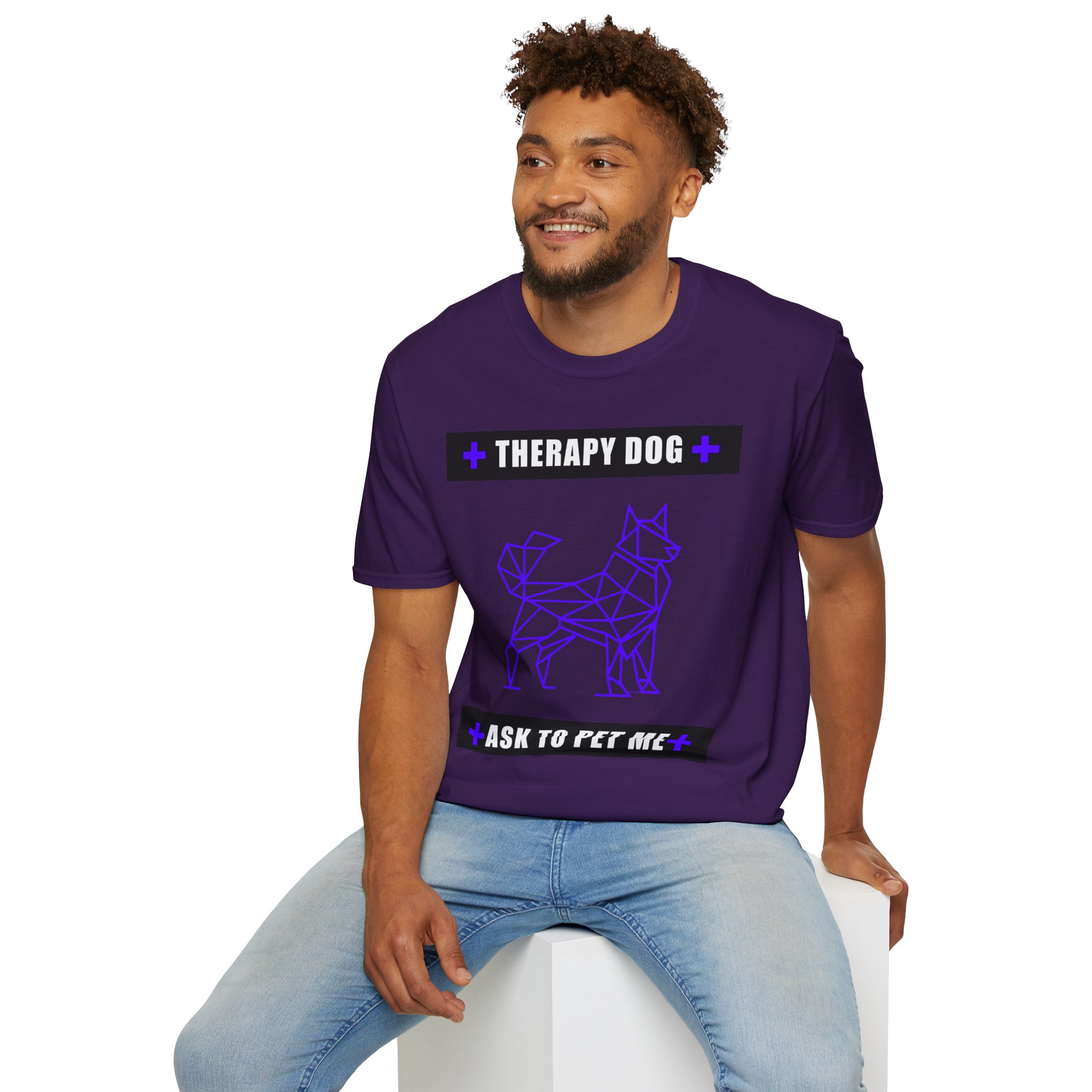 Therapy Service Dog "Ask to Pet Me" T-Shirt 4 Therapy Service Dog "Ask to Pet Me" T-Shirt - Image 4