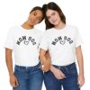 Dog Mom Upside-down Backwards Embroidery Heart T-Shirt - Image 8