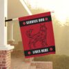 Service Dog Lives Here Garden Flag With Red Medical Alert - Image 8