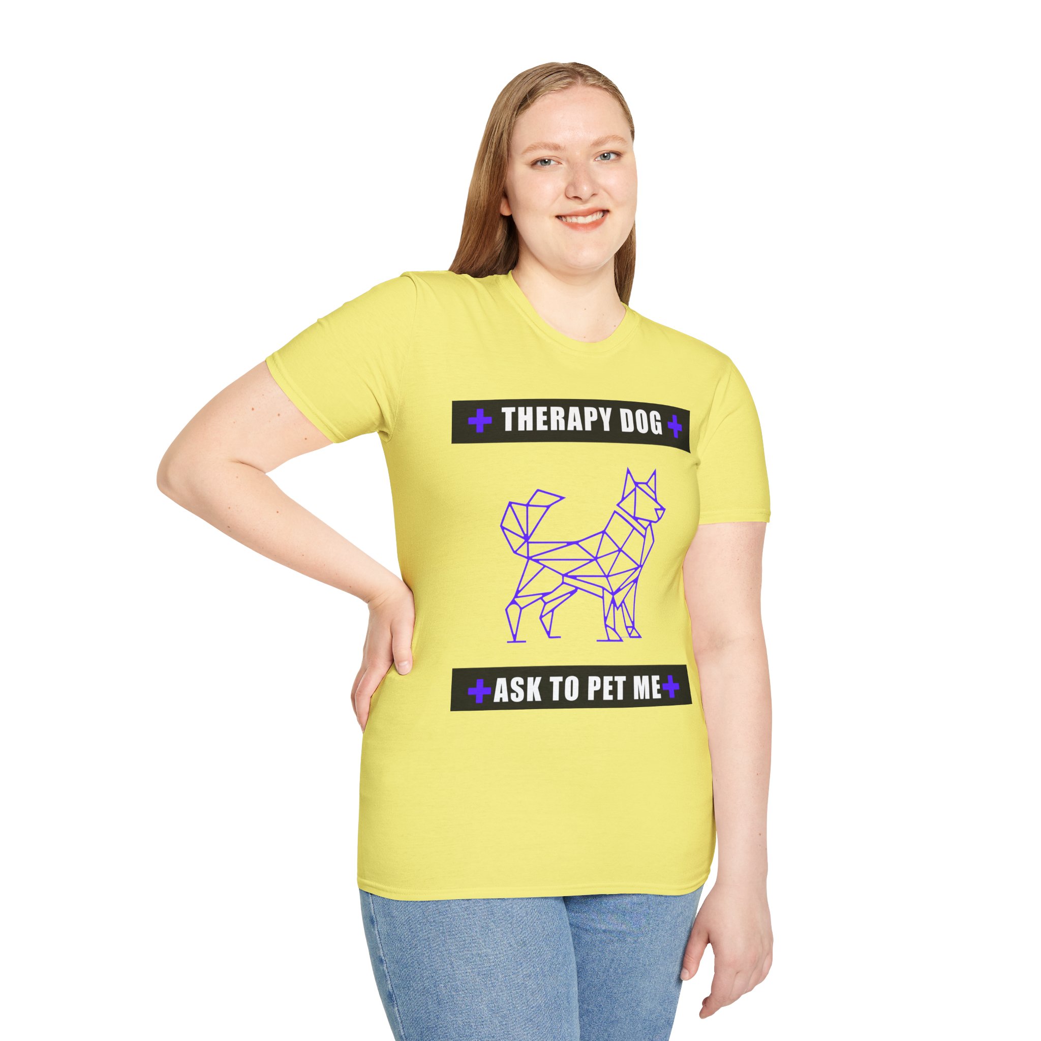 Therapy Service Dog "Ask to Pet Me" T-Shirt 27 Therapy Service Dog "Ask to Pet Me" T-Shirt - Image 27