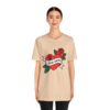 Dog Mom Retro Rose Paw Heart Tattoo Graphic T-Shirt - Image 14