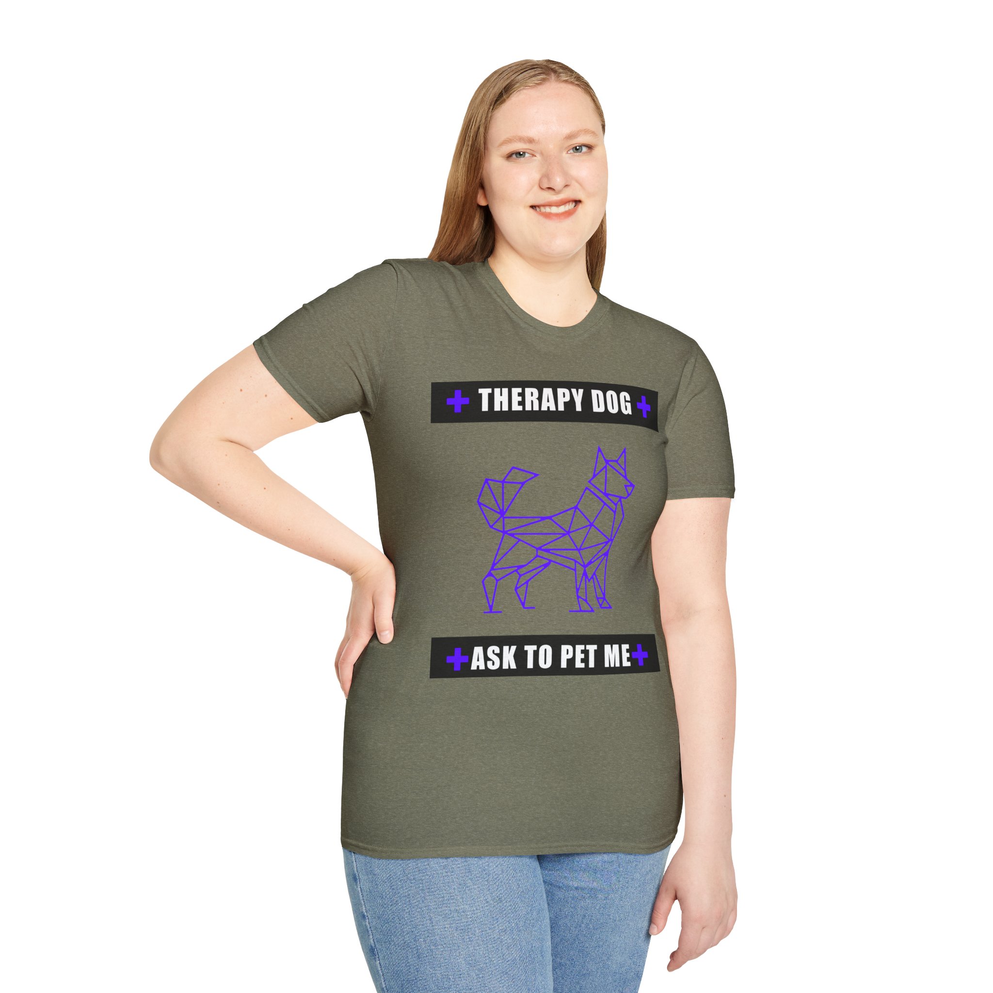 Therapy Service Dog "Ask to Pet Me" T-Shirt 31 Therapy Service Dog "Ask to Pet Me" T-Shirt - Image 31