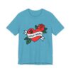 Dog Mom Retro Rose Paw Heart Tattoo Graphic T-Shirt - Image 46