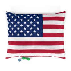 USA American Flag Patriotic Pet Bed