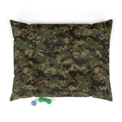 Camouflage Pet Bed - WOODLAND Camo Pattern