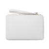 Clutch Purse Zipper Pouch – “Dog Mom” Upside-down Backwards White - Image 2