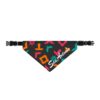 San Antonio Fiesta Basketball Pattern Clip-on Pet Bandana - Image 2