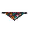 San Antonio Fiesta Basketball Pattern Clip-on Pet Bandana - Image 3
