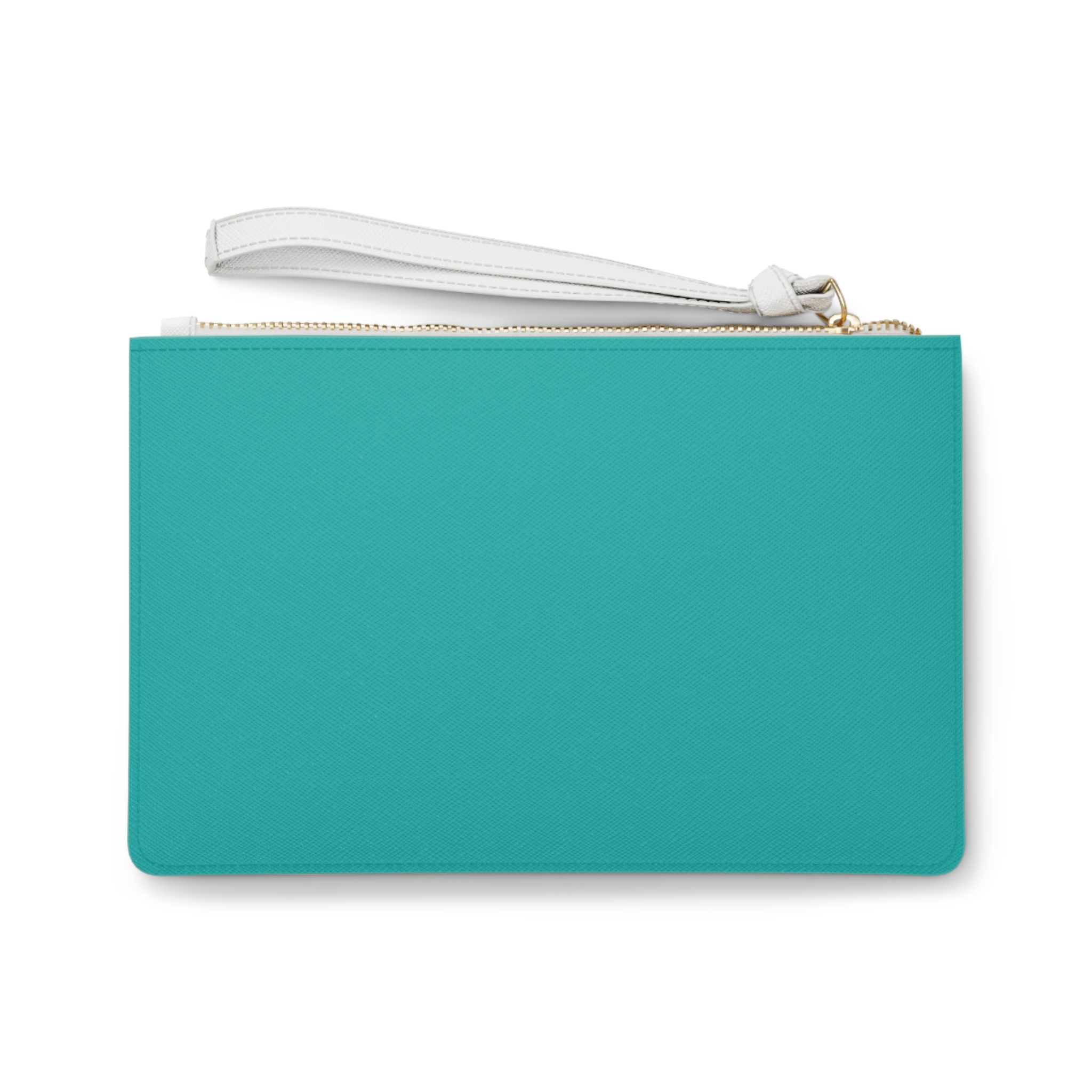 Clutch Purse Zipper Pouch – “Dog Mom” Upside-down Backwards Teal 2 Clutch Purse Zipper Pouch – “Dog Mom” Upside-down Backwards Teal - Image 2