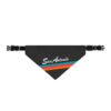 San Antonio Fiesta Basketball Retro Stripe Clip-On Pet Bandana - Image 2