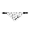 San Antonio Fiesta Basketball Silver Pattern Clip-on Pet Bandana - Image 2