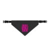 "In My Daddy's Girl Era" Black & Pink Clip-On Pet Bandana - Image 2