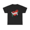 Dog Dad Retro Heart Tattoo Rose Paw Print T-Shirt - Image 5