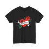 Dog Dad Retro Heart Tattoo Rose Paw Print T-Shirt - Image 7