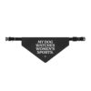 My Dog Watches Women's Sports Pet Bandana Black Clip-on Pet Bandana