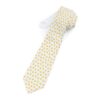 Dog Gold Paw Print Pattern Necktie - Image 2