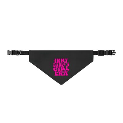 "In My Daddy's Girl Era" Black & Pink Clip-On Pet Bandana