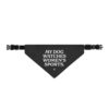 My Dog Watches Women's Sports Pet Bandana Black Clip-on Pet Bandana - Image 2