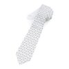 Dog Grey Paw Print Pattern Necktie - Image 2