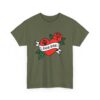 Dog Dad Retro Heart Tattoo Rose Paw Print T-Shirt - Image 23