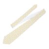 Dog Gold Paw Print Pattern Necktie