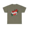 Dog Dad Retro Heart Tattoo Rose Paw Print T-Shirt - Image 17