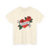 Dog Dad Retro Heart Tattoo Rose Paw Print T-Shirt - Image 15