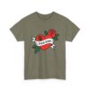 Dog Dad Retro Heart Tattoo Rose Paw Print T-Shirt - Image 19