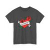 Dog Dad Retro Heart Tattoo Rose Paw Print T-Shirt - Image 35