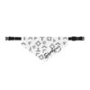 San Antonio Fiesta Basketball Silver Pattern Clip-on Pet Bandana