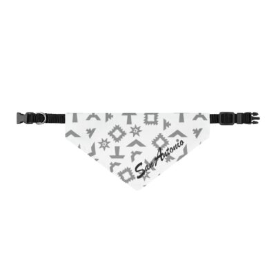 Shop All Products 9 San Antonio Fiesta Basketball Silver Pattern Clip-on Pet Bandana