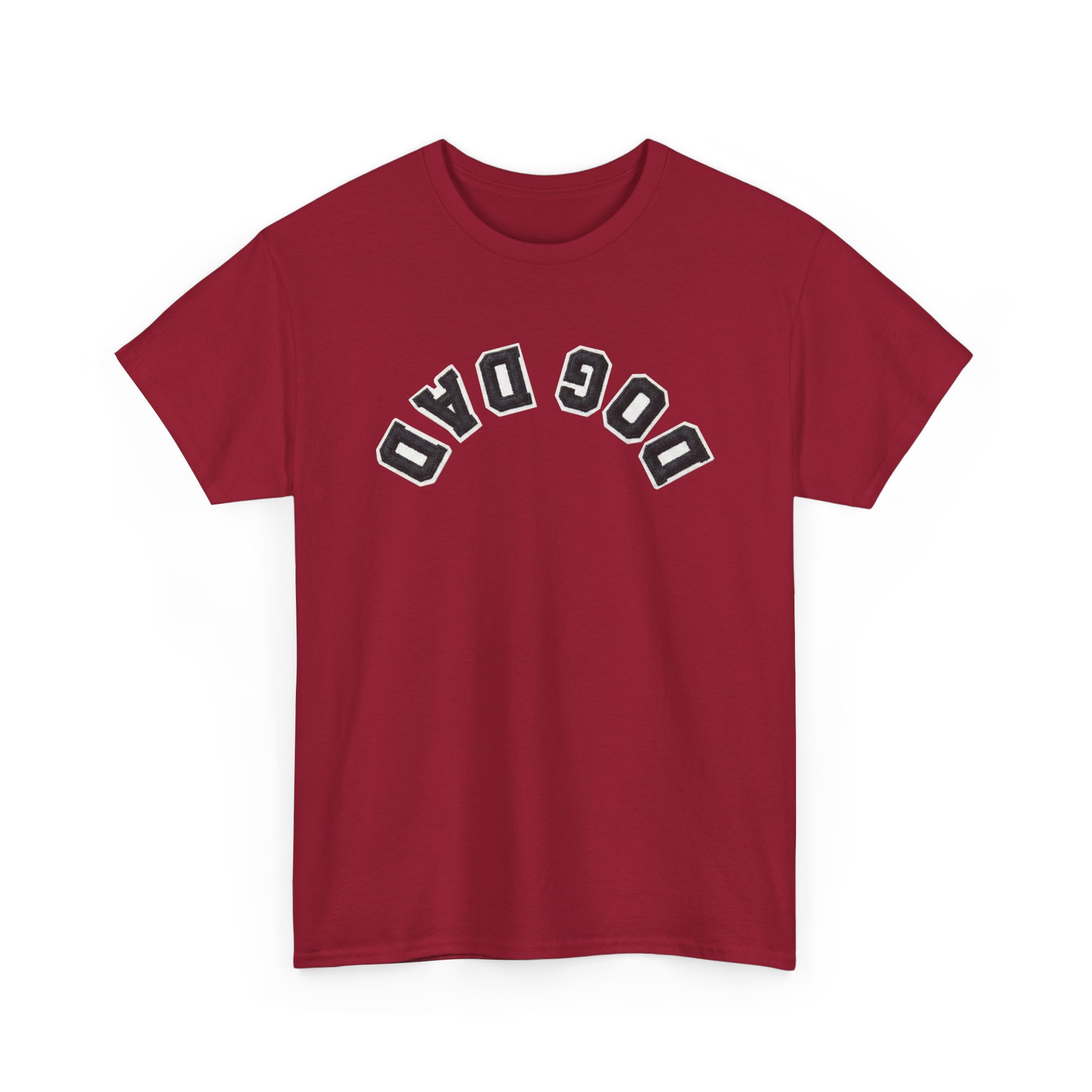 Dog Dad Upside Down Backwards Arch Text T-Shirt 3 Dog Dad Upside Down Backwards Arch Text T-Shirt - Image 3